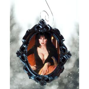 Elvira Ornament Mistress of the Dark Pumpkin Pinup Collectible